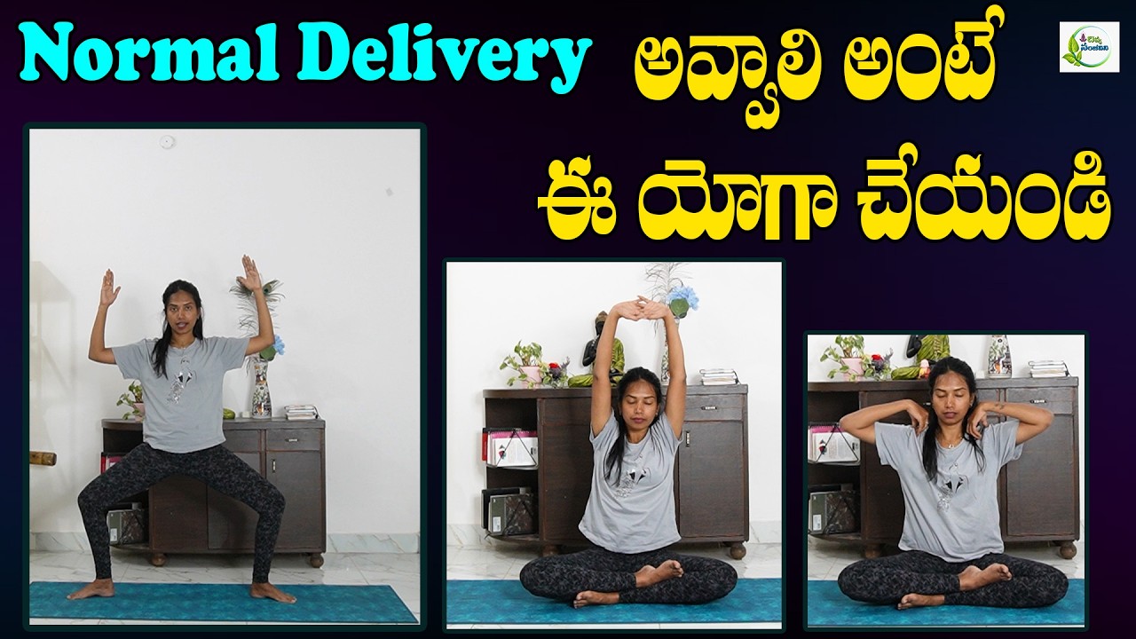 Pregnancy Yoga | Yoga For normal delivery | Divya Sanjeevani Yoga In Telugu | Daily Yoga In Telugu