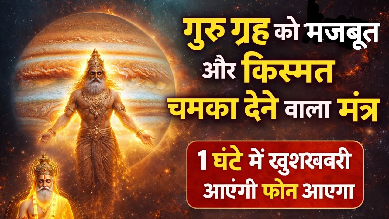 गुरु ग्रह 🔥को मजबूत करने वाला चमत्कारी मंत्र | 1 घंटे में खुशखबरी |🤑 Success Mantra|Guru Mantra