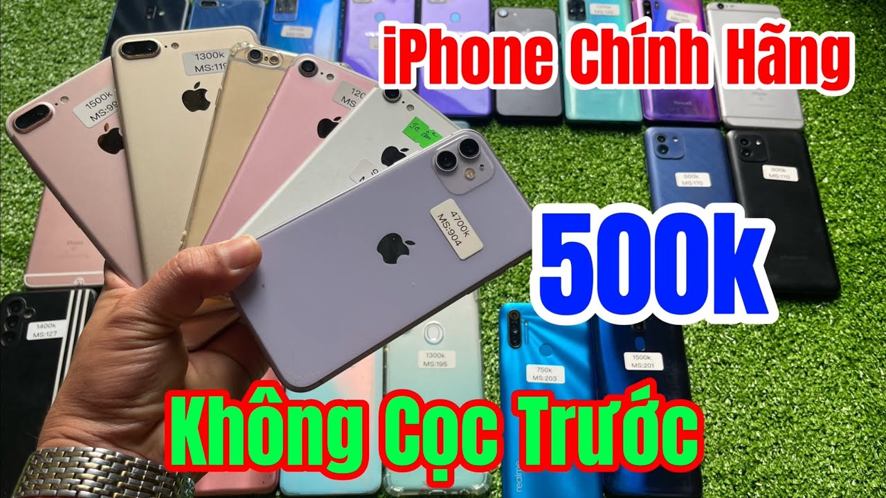 19/01 iPhone chính hãng đẹp chỉ 500k không cọc trước #dienthoaithanhdien #smartphone 