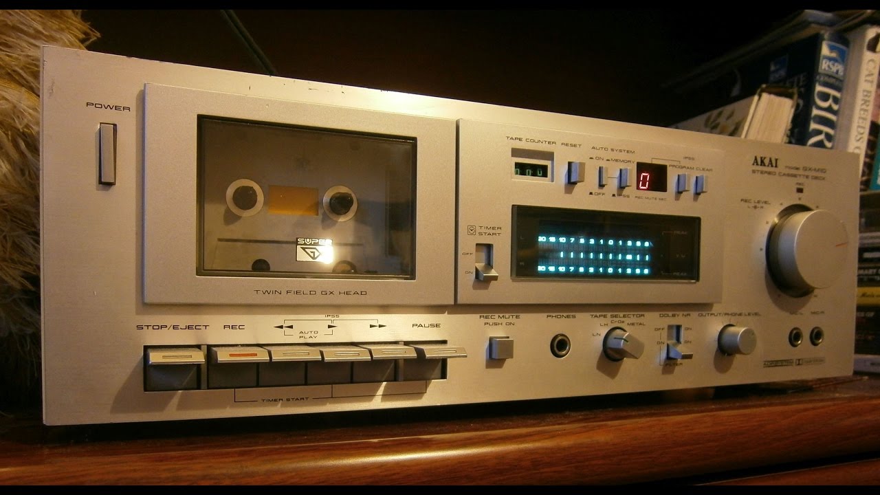80s Akai GX M10 Stereo Cassette Deck Demo part 2.