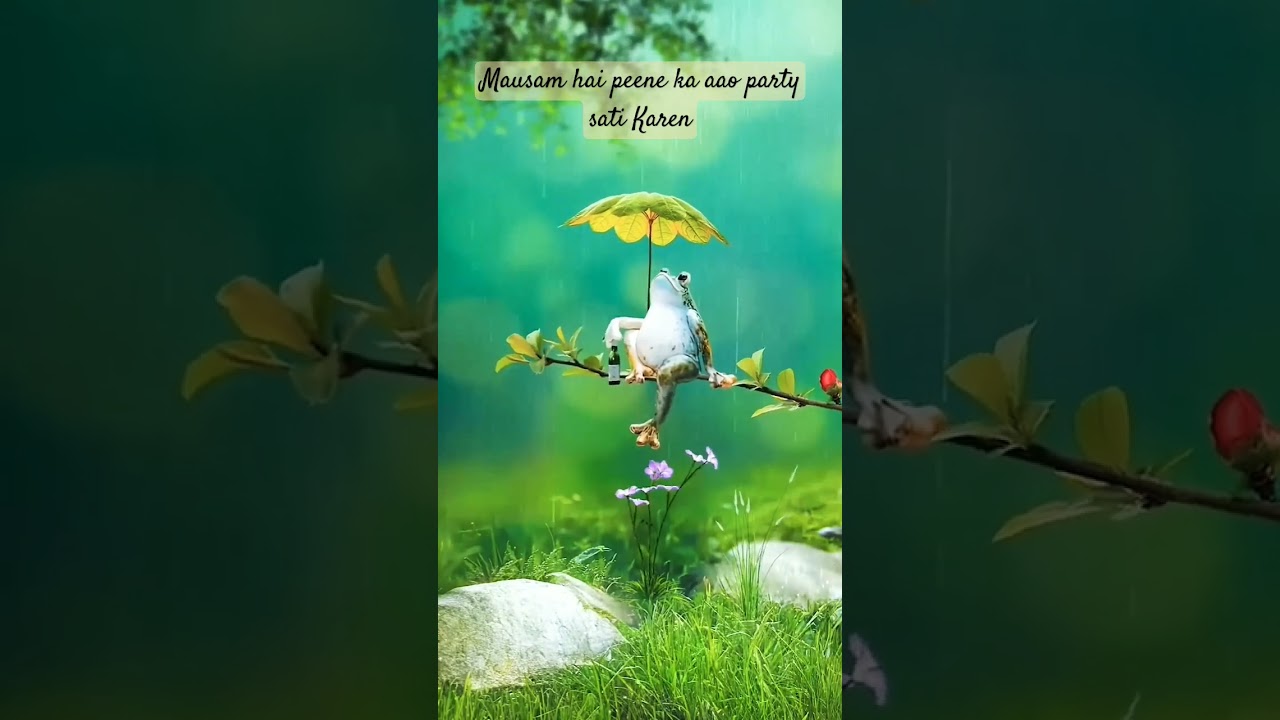 peene ka Maja barsat mein. 