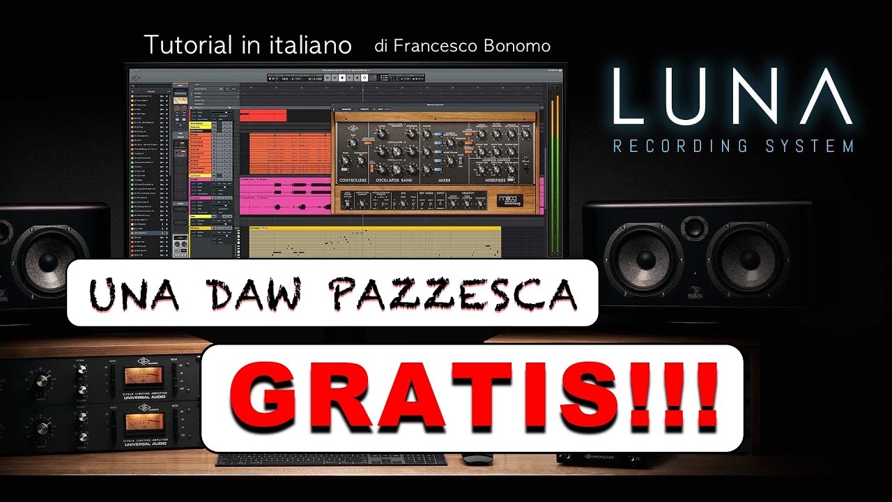 Tutorial UAD  LUNA - Una DAW GRATUITA!!! (in italiano)