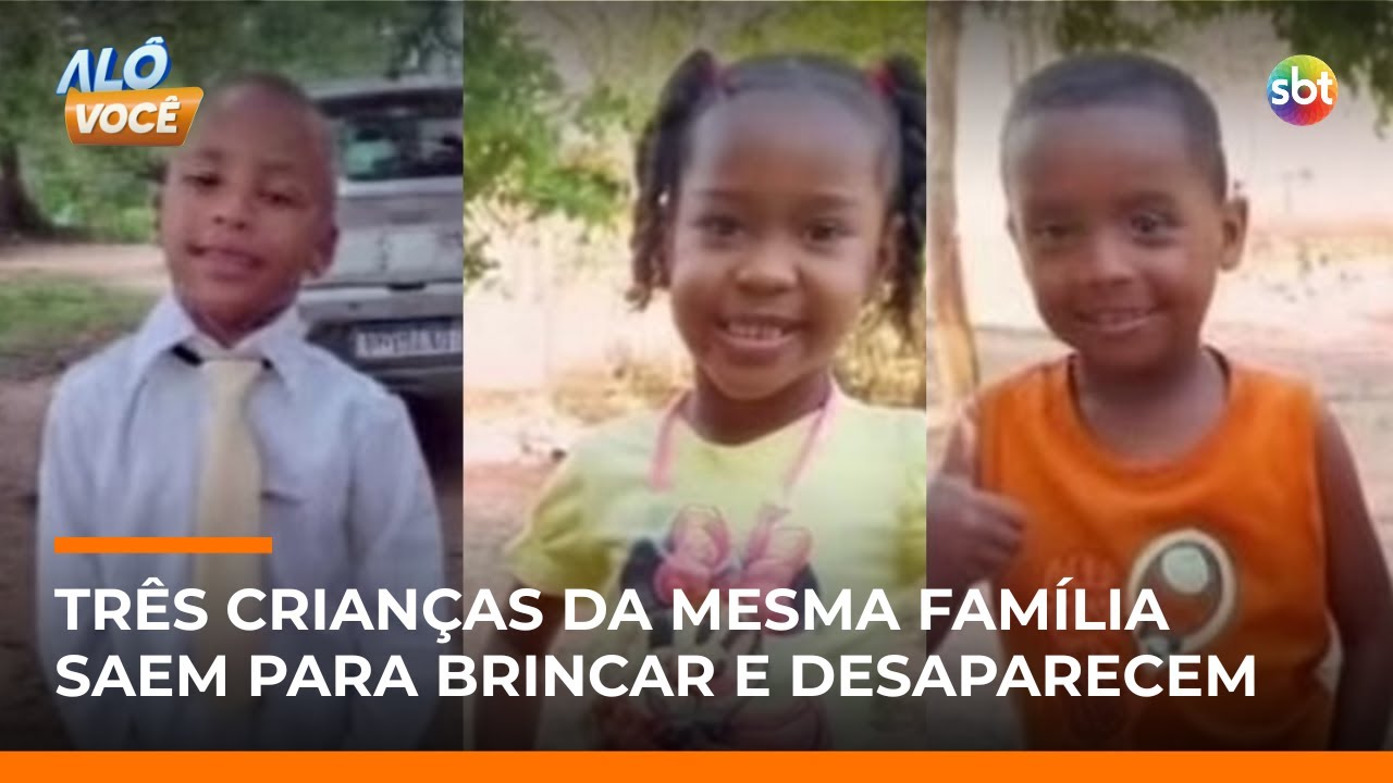 Tr&ecirc;s crian&ccedil;as desaparecem ap&oacute;s sa&iacute;rem para brincar no Maranh&atilde;o; buscas continuam | #AloVoce