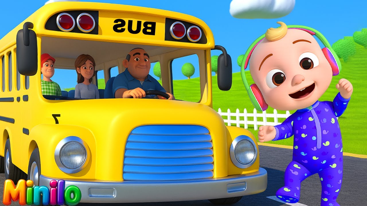 Wheels on the Bus Remix | Nursery Rhymes + Kids Songs