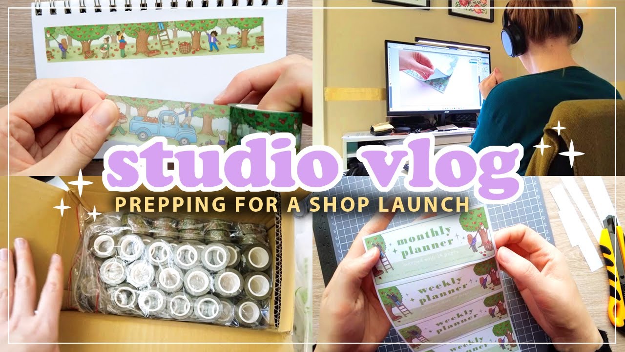 STUDIO VLOG 📸 Preparing for our upcoming shop launch 🌳 APPLE HARVEST COLLECTION