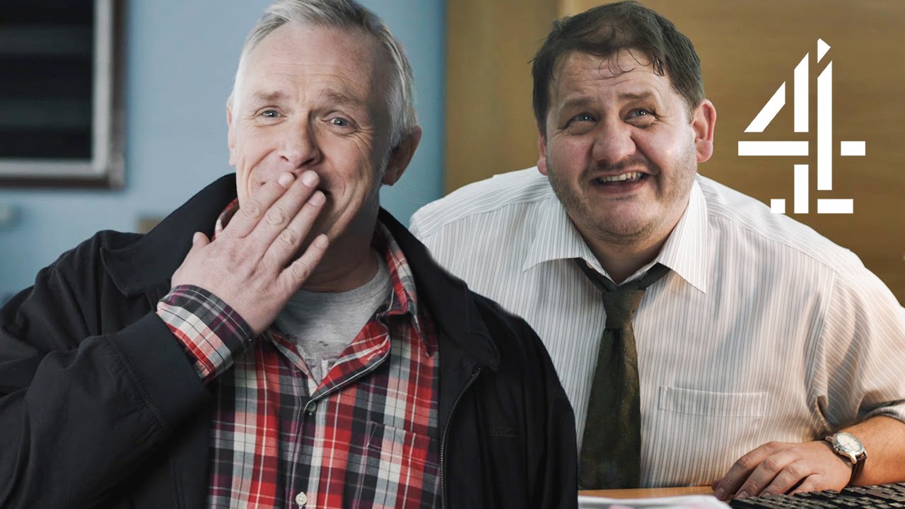 Greg's Huge Knee Cracks Him Up | Man Down | Series 3 Episode 3 (Outtakes)