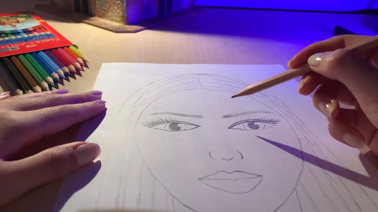 KAĞIDA ÇİZİM YAPIYORUM | TÜRKÇE ASMR | Kalem - Kağıt Sesleri | Yakın Fısıltı |