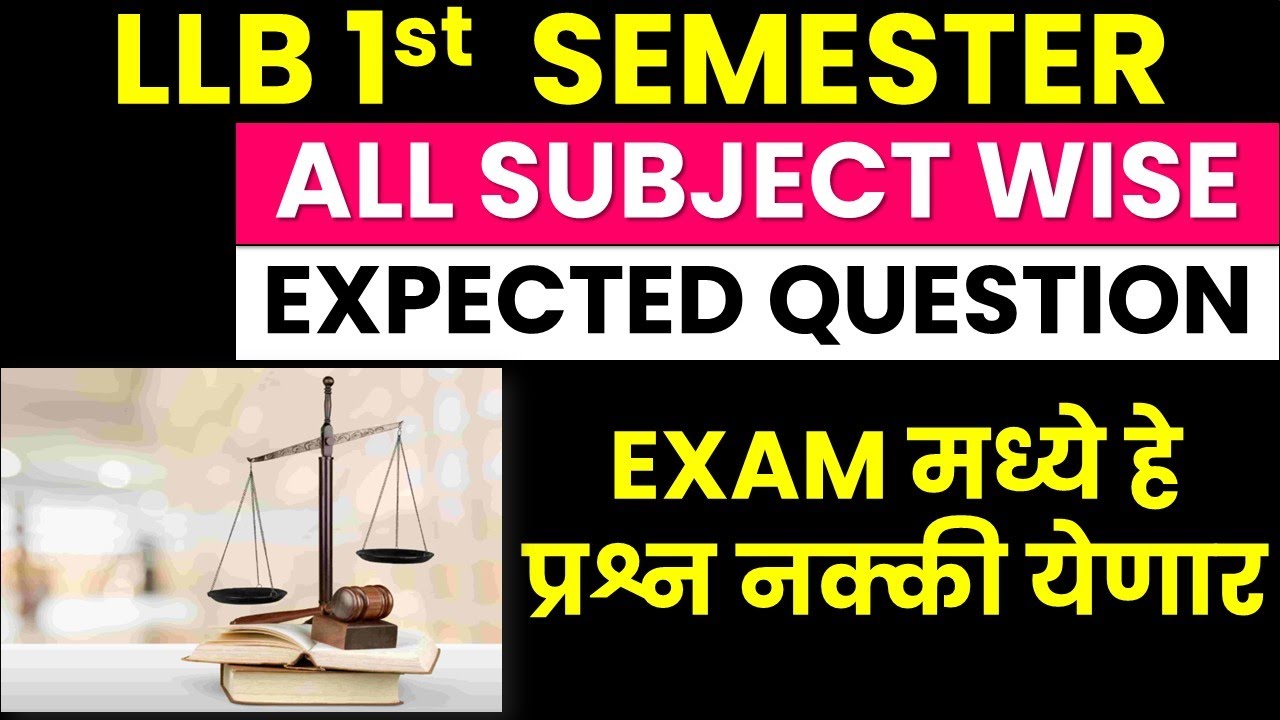 LLB 1st Semester Expected Questions 2025 | Tort | Company Law | Legal Language | Labour Law | Exam
