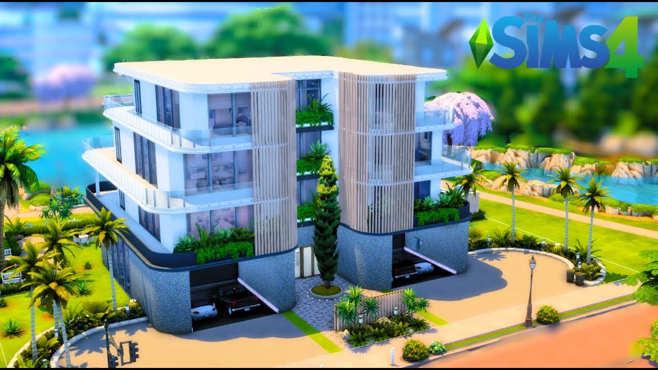 Modern Apartments | Stop Motion Build | The Sims 4 | No CC