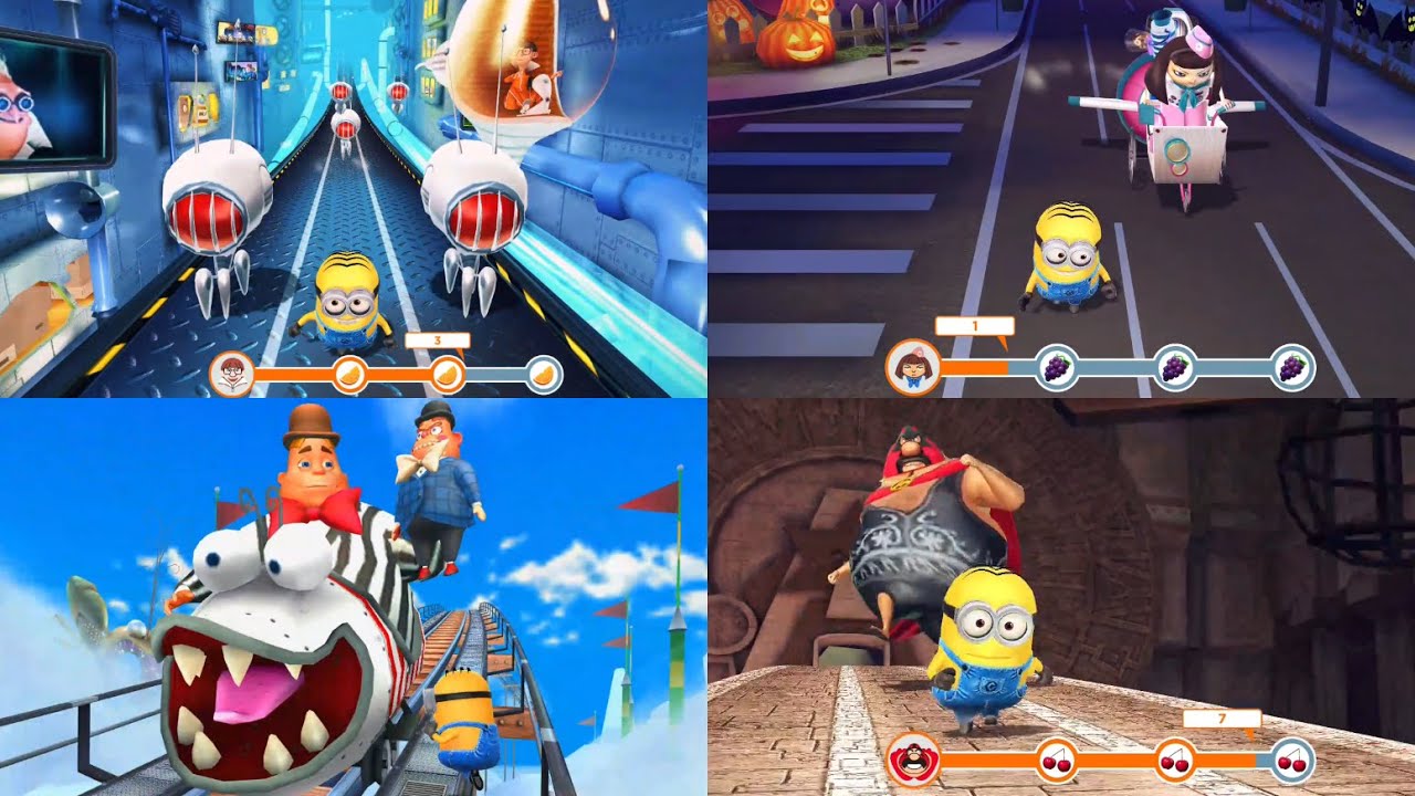 Despicable Me: Minion Rush - Boss Levels (Vector, Meena, Villaintriloquist, El Macho)