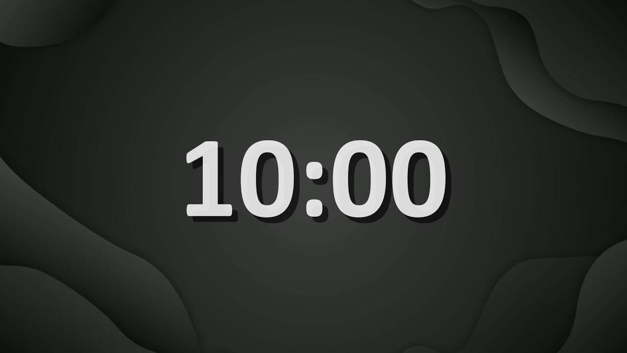 10 Minute (600 Seconds) Countdown Timer