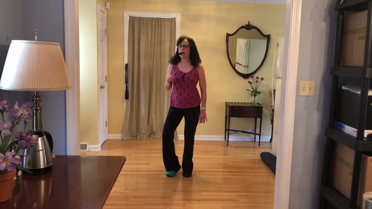 Senorita La-La-La (full-speed) - L5 Line Dance Lesson & Dance Along - Music at 7:59