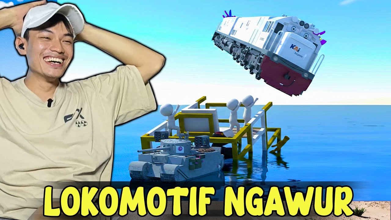 LOKOMOTIF RANDOM NABRAK ORANG - Nazriel Daop 1