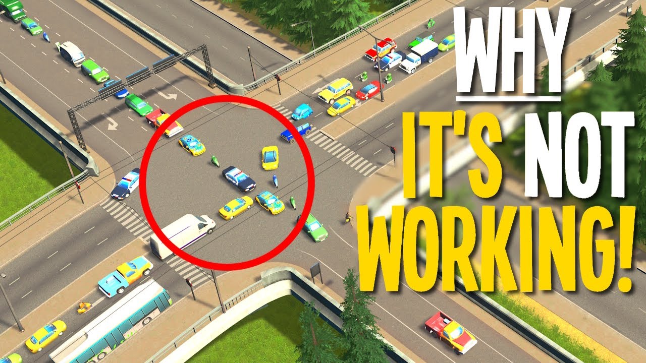 Why Your City Isn't Traffic Free & How to Fix It!  (Cities Skylines)