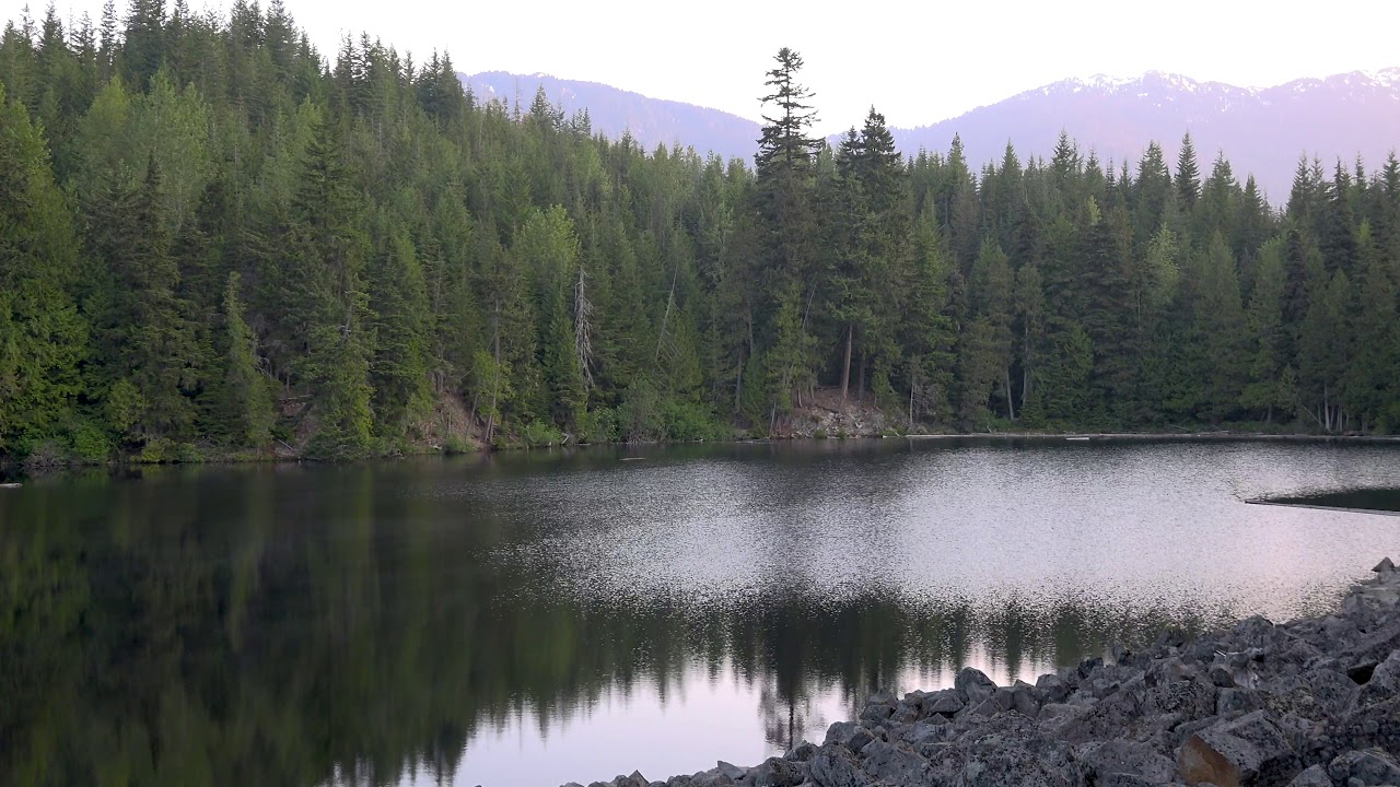 Raw Unedited Nature Footage: Sunrise at Loggers Lake, British Columbia: 4k 30fps