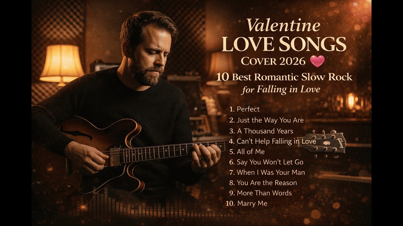 Valentine Love Songs Cover 2026 💖 10 Best Romantic Slow Rock for Falling in Love