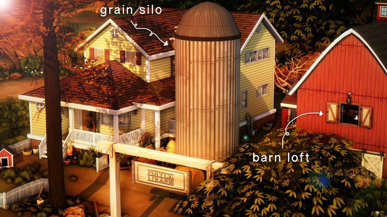 I built a very Superman-coded farm in the sims because I can’t stop thinking about Smallville 🌾
