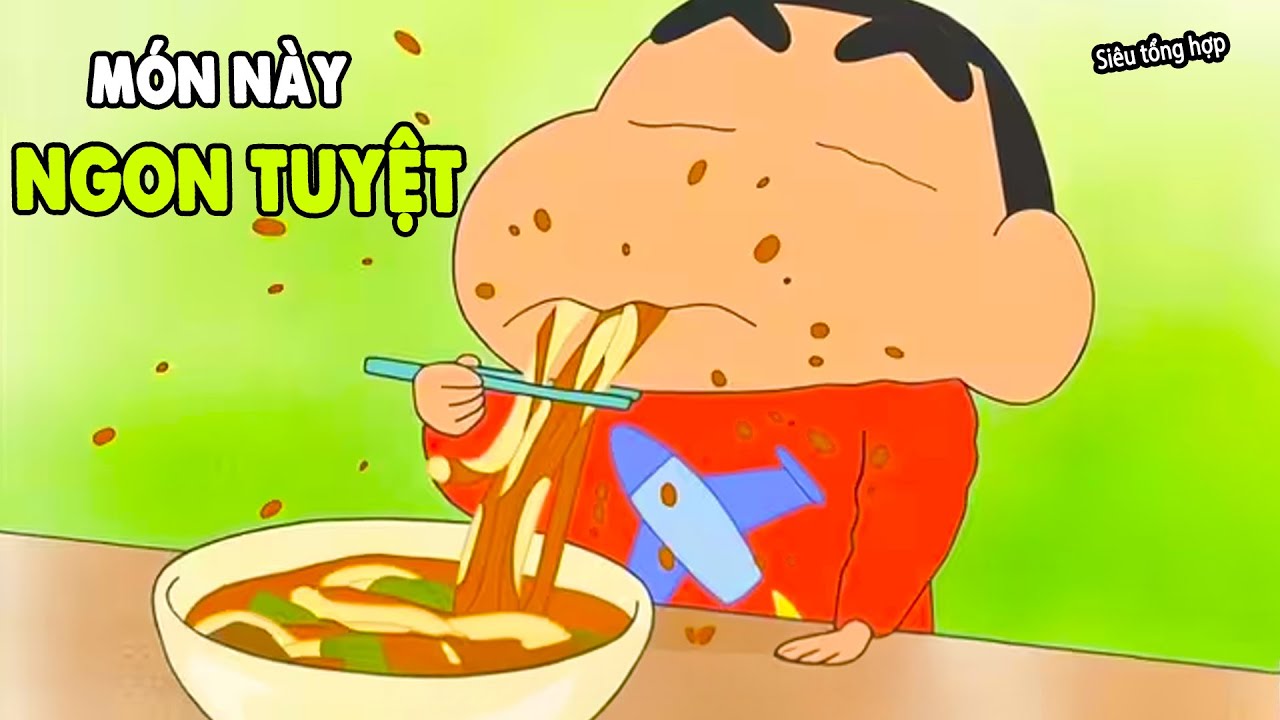 Siêu Tổng Hợp Shin #122 - Thử Thách Cấm Cười Khi Ăn | Shin Tập Mới Để Ăn Cơm | Shin Cậu Bé Bút Chì