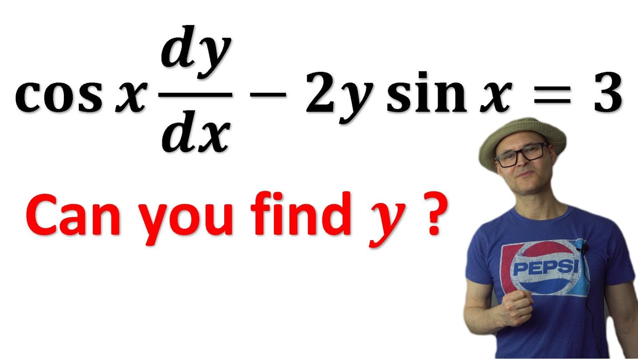 Can you find y = f(x) that balances this equation? (Linear Differential using Integrating Factor)