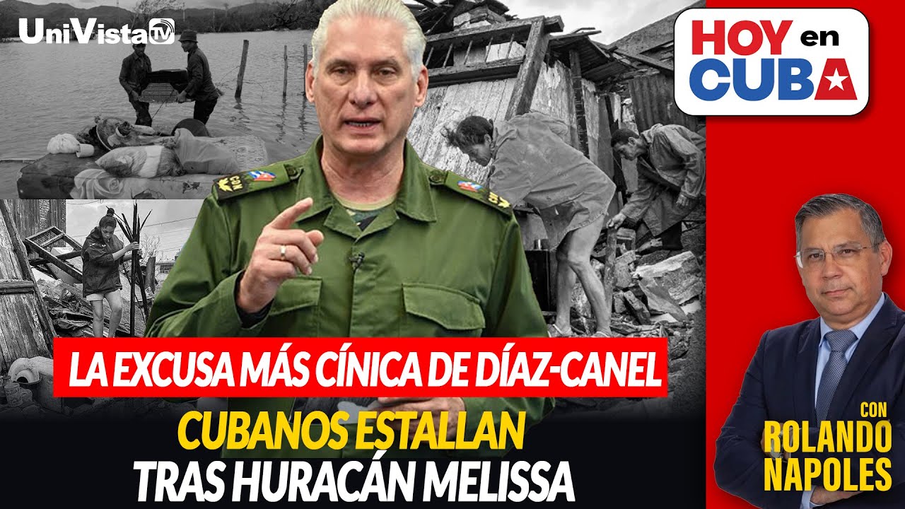 😠 La excusa más cínica de Díaz-Canel 😤 | Cubanos estallan tras huracán Melissa