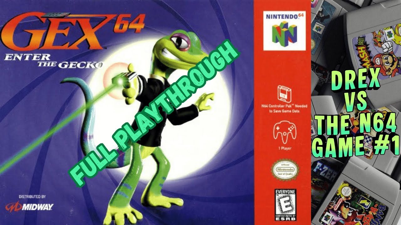 Gex 64 Enter The Gecko - Nintendo 64 - Full Playthrough #gaming #retrogaming #n64 #n64games