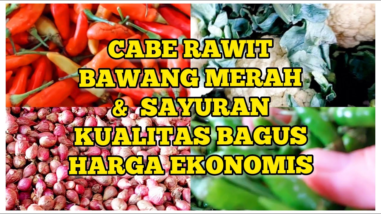 CABE RAWIT BAWANG MERAH DAN SAYURAN KUALITAS BAGUS HARGA EKONOMIS - Belanja Mingguan