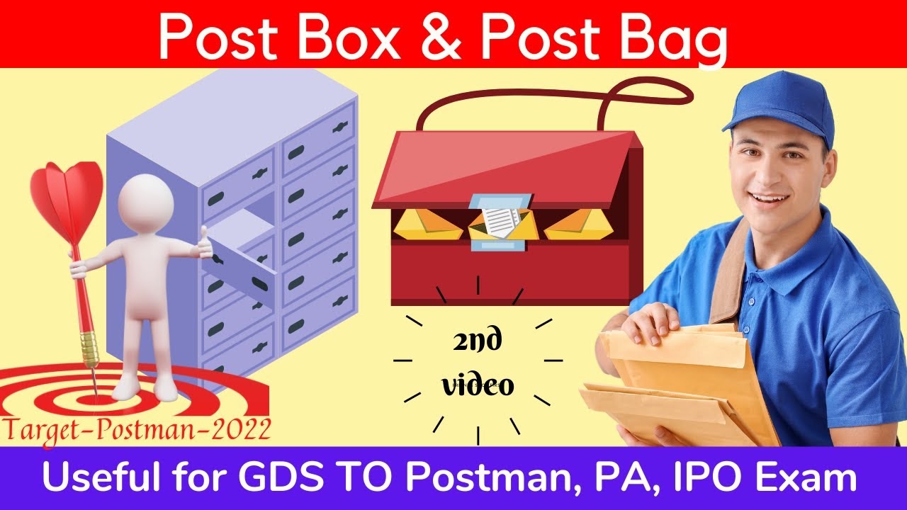 POST BOX AND POST BAG CLASS & MCQs from PO Guide Part 1: GDS to Postman/PA: Career Post