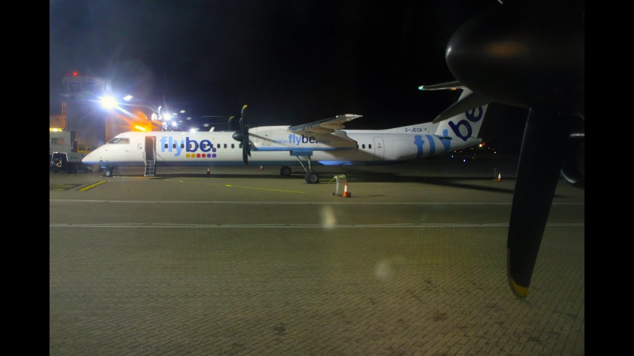Flybe Q400 Manchester - Southampton Evening Flight Experience