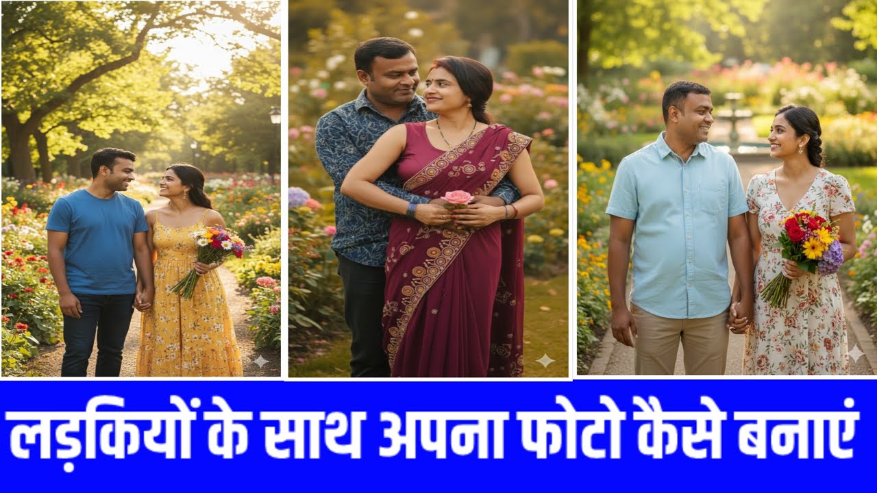लड़की के साथ Photo कैसे बनाए | Ai Se Ladki Ke SathPhoto Kaise Banaen | New Trend Photo Editing Girl