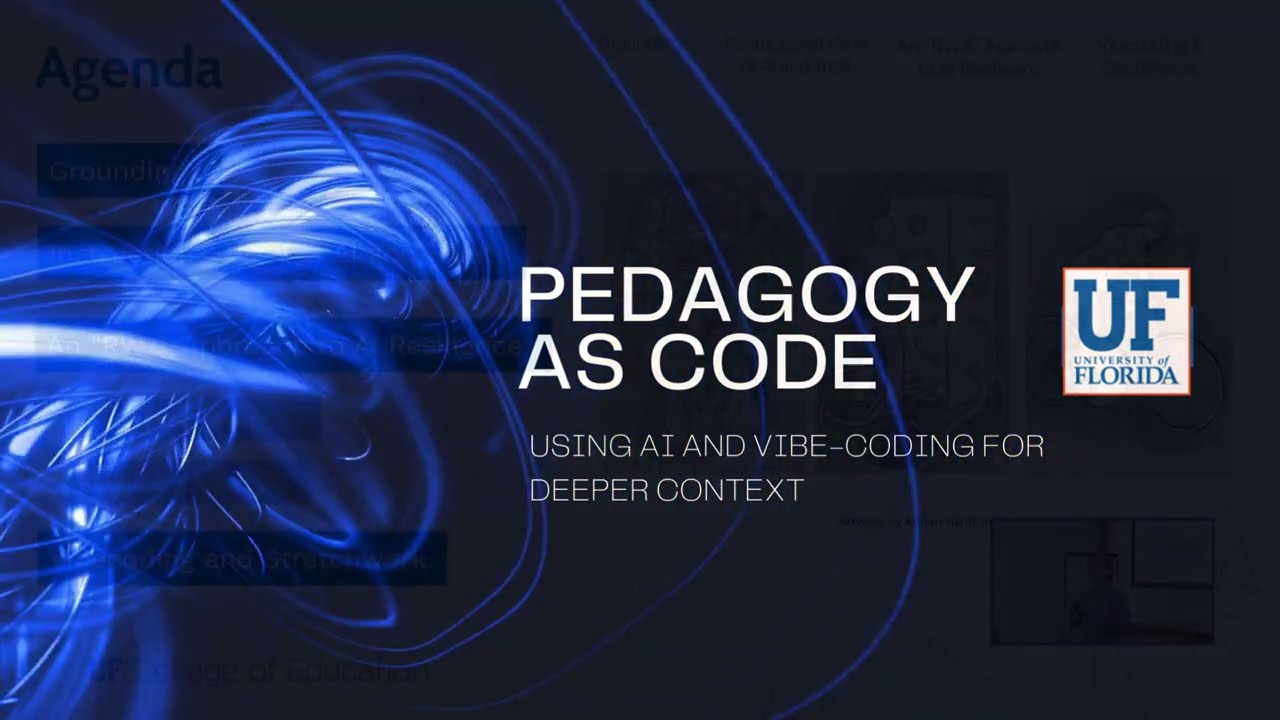 Pedagogy as Code: Using AI and Vibe-coding for deeper context