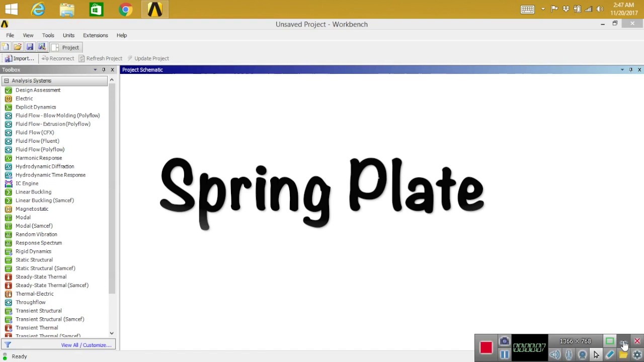 ANSYS - Spring Plate