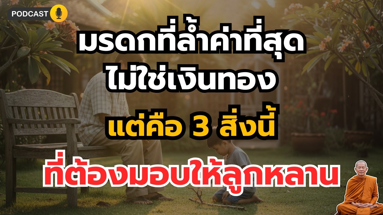 มรดกที่ล้ำค่าที่สุด… ไม่ใช่เงินทอง แต่คือ 3 สิ่งที่พ่อแม่หลายคนลืมให้ลูก | ธรรมะสู่ความสุข