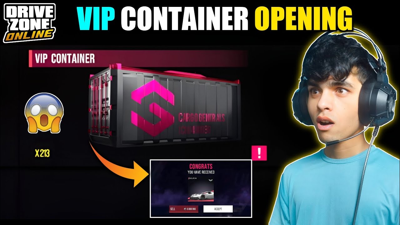 😱 I Opened 213 VIP Containers In Drive Zone Online - Prime Gamer