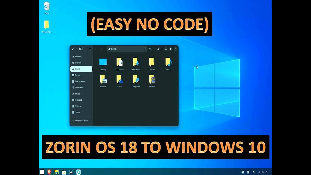 Zorin OS 18 для Windows 10 (просто, без программирования)