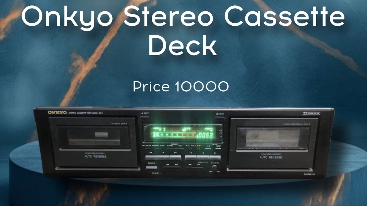 Onkyo stereo cassette deck for sale my contact no 9873741192