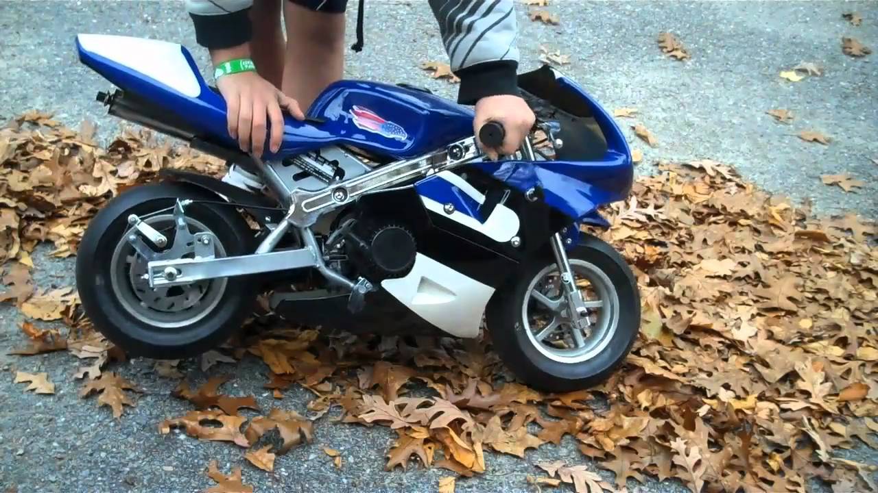 Starting my pocket bike