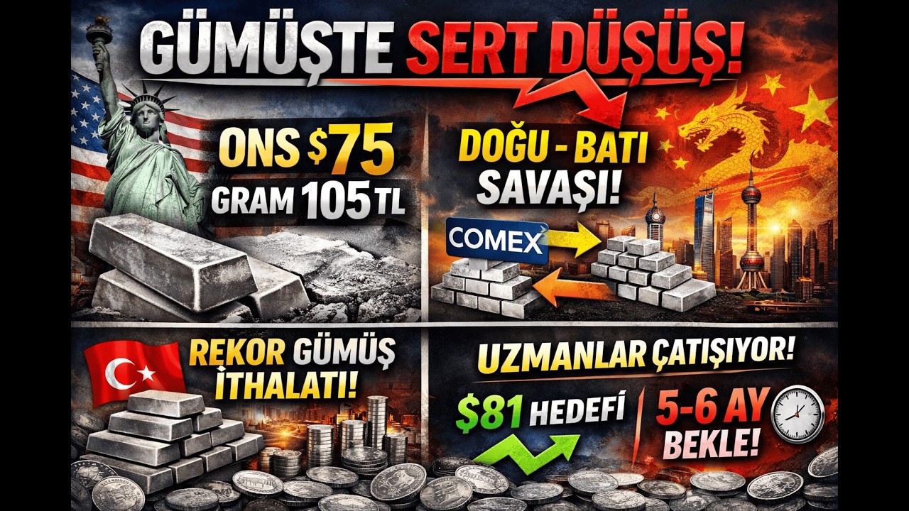 Gümüş Fiyatları Neden Çakıldı? Büyük Arbitraj ve Türkiye'nin İthalat Rekoru (16 Şubat 2026)