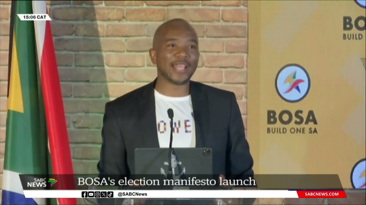 BOSA's election manifesto launch | We leave in different South Africas: Mmusi Maimane