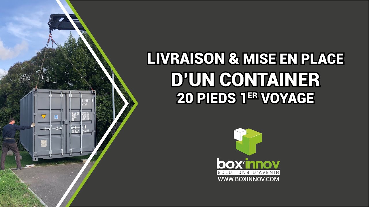 TOUT CONNAITRE SUR LA LIVRAISON ET MISE EN PLACE D'UN CONTAINER MARITIME 🏗