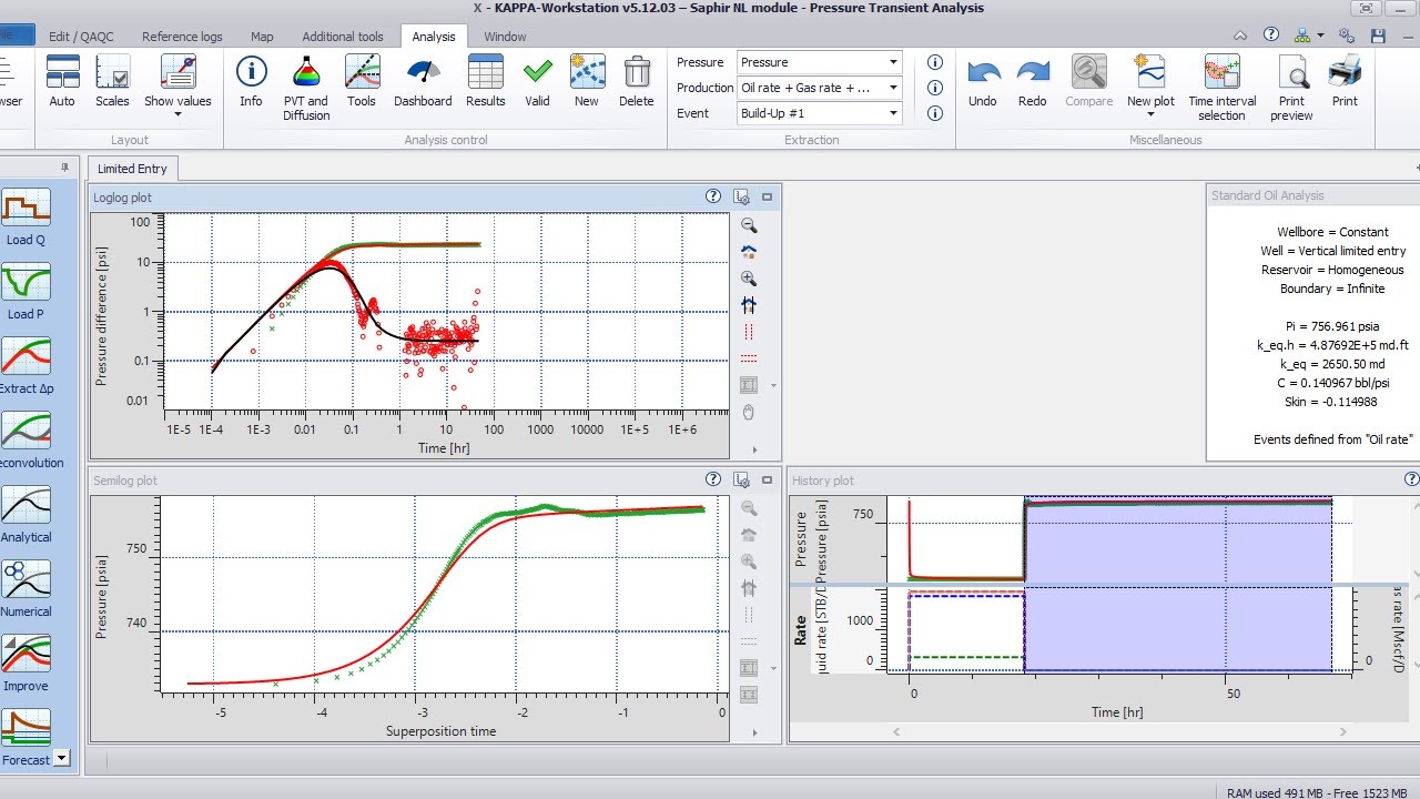 Pressure Transient Analysis Case 6B