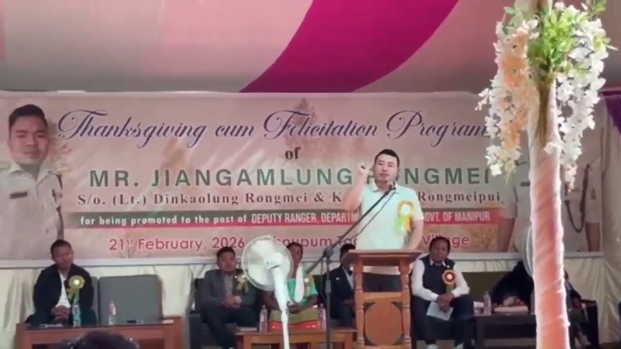 Speech by Pouh Nepolean Rongmei, DFO Kamjong, Manipur 