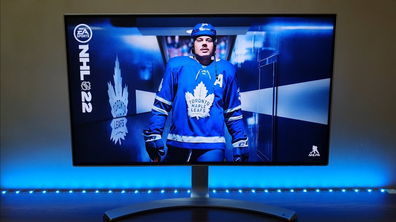 Игровой процесс NHL 22 на PS4 Slim (монитор LG 1080P)