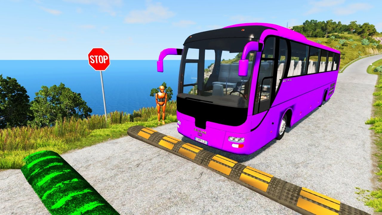 Cars vs Massive ⚠️ Speed Bumps⚠️#16 – BeamNG.Drive