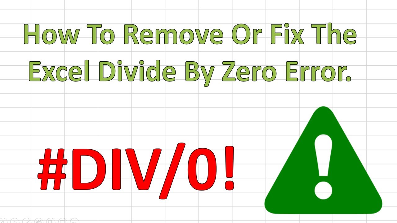 Исправьте ошибку деления на ноль #DIV/0! в Excel