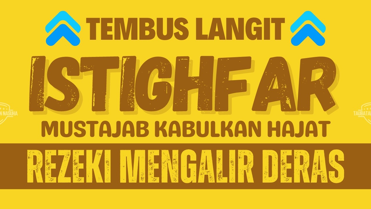 KUN FA YAKUN🔥 REZEKI MELIMPAH✅ SEMUA HUTANG LUNAS😍 DZIKIR ISTIGHFAR - TENANGKAN HATI DAN PIKIRAN