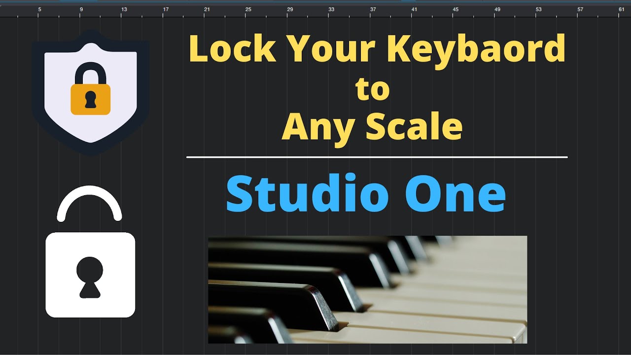 Lock your Midi or Computer Keyboard to ANY Scale in Studio One -  Scale lock