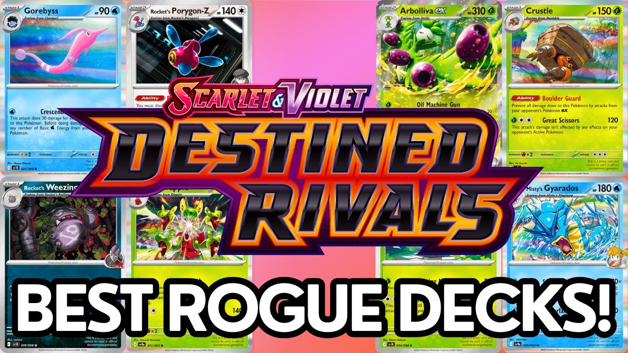 Top 8 New Rogue Decks in Destined Rivals (w/ PTCGL Lists!)