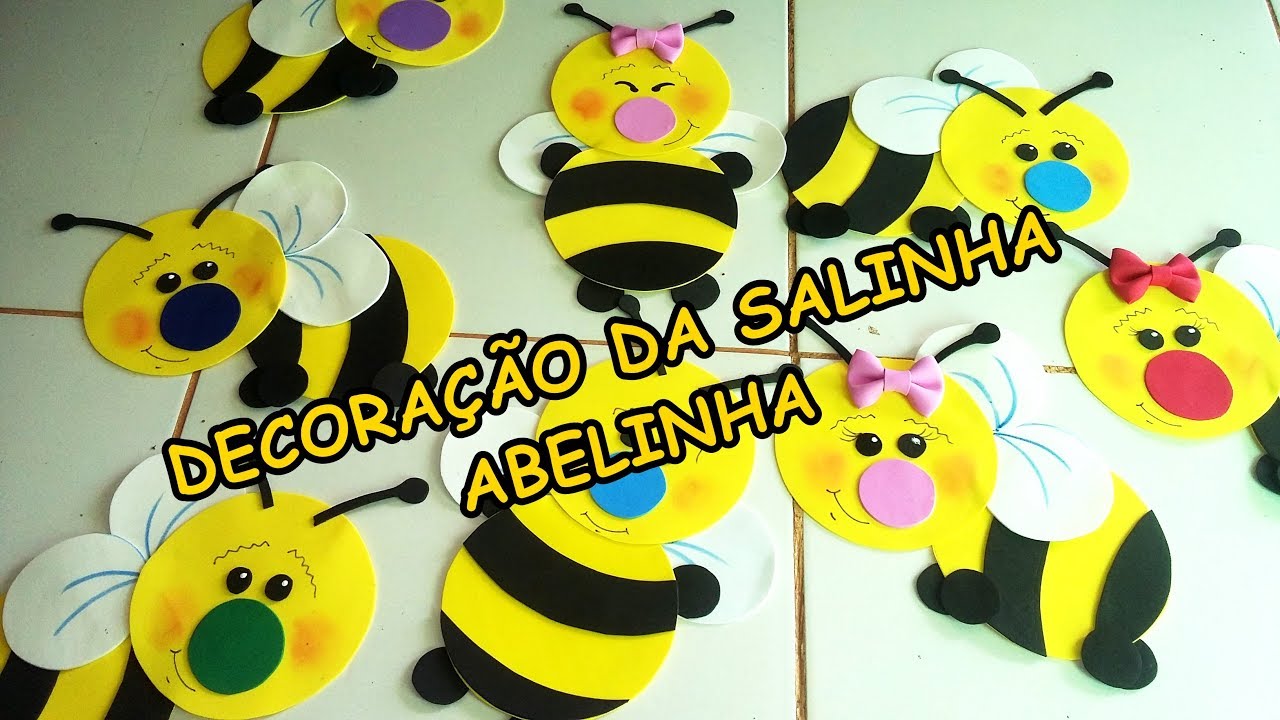 Decoração da salinha - abelinha - tia Erika- departamento infantil