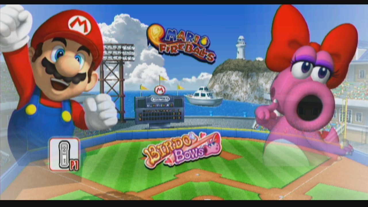 Mario Super Sluggers, сезон 4, игра 2 | Марио против Бирдо на стадионе Mario