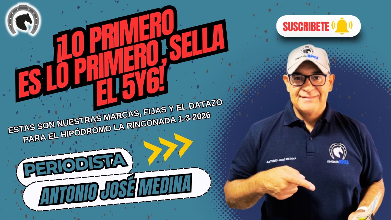 Últimos Datos para el Hipódromo #LARINCONADA / Domingo 1-3-2026
